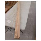 10 Pieces Oak Casing, 7ft L x 2 1/4 H, 70 Linear Feet