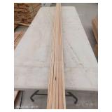 10 Pieces Oak Casing, 7ft L x 2 1/4 H, 70 Linear Feet