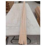 10 Pieces Oak Casing, 7ft L x 2 1/4 H, 70 Linear Feet