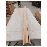 10 Pieces Oak Casing, 7ft L x 2 1/4  H, 70 Linear Feet