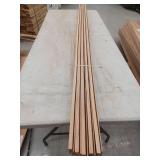 10 Pieces Oak Casing, 7ft L x 2 1/4 H, 70 Linear Feet