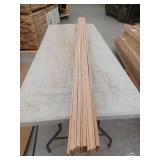 10 Pieces Oak Casing, 7ft L x 2 1/4 H, 70 Linear Feet