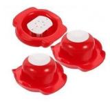 Vegetable Manual Shredder, 3 Pieces, Red