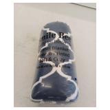 Smile Bee Sherpa Fleece Throw Blanket, Throw Size Soft Cozy Double-Sided Blankets, Thick Plush Warm Blanket for Bed Couch Sofa, 50 x 60 inches, Navy