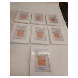 PETAFLOP 4x6 White Picture Frame Set of 7