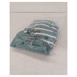 Nenona Sage Striped Knit Sweater with Matching Shorts, Size Lg