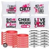 30 Pieces Cheer Bag Gift Set, 6 Travel Cheerleading Makeup Bags