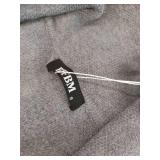 BTFBM Gray Wool Scarf with Contrast Stitching Size Small