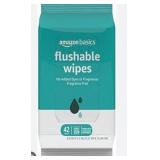 Amazon Basics Flushable Wipes 42 Count 8 Pack