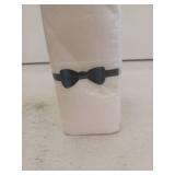 White Napkin Set with Navy Bow Tie Design