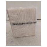 White Napkin Set with Navy Bow Tie Design