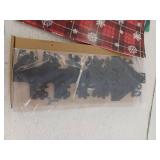 Miscellaneous Christmas Lot, Wrapping Paper, Ornaments, Snow Guage