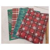 Miscellaneous Christmas Lot, Wrapping Paper, Ornaments, Snow Guage