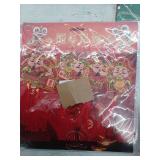 Miscellaneous Christmas Lot, Wrapping Paper Ornaments And Decor