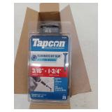 Tapcon 5033613 1.75 in. Star Flat Head Concrete Screws  Pack of 25, 6 Packages