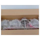 Home Decorators Collection Evelyn 60-Watt Clear Glass Shades Brushed Nickel Finish Vanity 3 Light