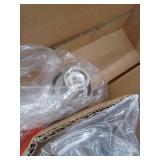 Champlain 22.375 in. 3-Light Brushed Nickel Modern Bathroom Vanity Light with Clear Glass Shades