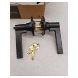 Schlage J54-Sol Solstice Single Cylinder Keyed Entry Door Lever Set