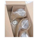 Champlain 22.375 in. 3-Light Brushed Nickel Modern Bathroom Vanity Light with Clear Glass Shades