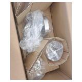 Champlain 22.375 in. 3-Light Brushed Nickel Modern Bathroom Vanity Light with Clear Glass Shades