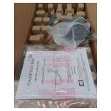 Ceva 44 in. Indoor/Outdoor Matte Black with Matte Black Blades Ceiling Fan with Adjustable White with Remote Included