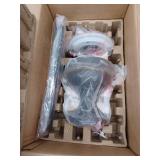 Ceva 44 in. Indoor/Outdoor Matte Black with Matte Black Blades Ceiling Fan with Adjustable White with Remote Included