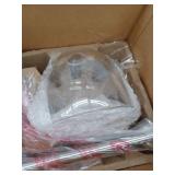 Home Decorators Collection Evelyn 60-Watt Clear Glass Shades Brushed Nickel Finish Vanity 3 Light