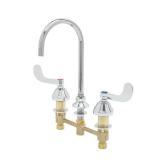 T And S Brass B-2866-05-Fc15 1.4 GPM 8  Concealed Deck Mounted Lavatory Faucet - Chrome