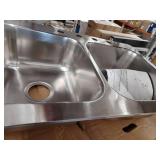 Elkay Double Bowl Kitchen Sink 33x22