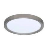RP Lighting 4325D-1-30-BN 12in Wide Flush Mount Ceiling Light, Brushed Nickel