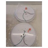 Commercial Electric 16 in. Low Profile LED Flush Mount Round Closet Light Fixture 1700 Lumens 3000K 4000K 5000K Dimmable Hallway Stairwell, 2 Pack