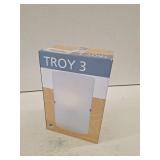 EGLO Troy 3 7-in W 1 -Light Matte Nickel Transitional Wall Sconce