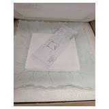 Progress Lighting 12  Traditional 2 Light White Ceiling Light Decorative Square Glass Shade