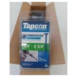Tapcon 5033669 2.75 in. Star Flat Head Concrete Screws, Packs of 25, 6 Packages