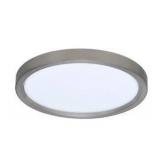 RP Lighting 4325D-1-30-BN 12in Wide Flush Mount Ceiling Light, Brushed Nickel