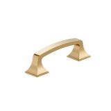 Ville 3 in. (76mm) Center-to-Center Champagne Bronze Arch Cabinet Pull, 3 Pack