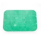 15 in. x 10 in. x 1.75 in. Square Meter/Valve Box Green Lid