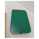 15 in. x 10 in. x 1.75 in. Square Meter/Valve Box Green Lid