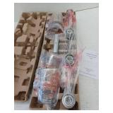 Wakefield 31 in. 4-light Chrome Modern indoor vanity with Clear Glass Shades