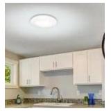 Commercial Electric 16 in. Low Profile LED Flush Mount Round Closet Light Fixture 1700 Lumens 3000K 4000K 5000K Dimmable Hallway Stairwell, 2 Pack