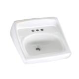 American Standard Lucerne Wall-Mount Bathroom Sink with 4-in Faucet Holes in White