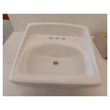 American Standard Lucerne Wall-Mount Bathroom Sink with 4-in Faucet Holes in White