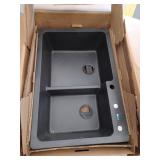 Blanco 442092 Grandis 33in Drop-In Or Undermount Double Basin Silgranit Kitchen Sink