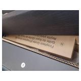 allen + roth 43.5-in W Stacked Faux Sandstone with Coffee Oak Free standing Infrared quartz Flat Wall Electric Fireplace