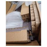 58-inch Gray Entertainment Center with Electric Fireplace