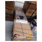 58-inch Gray Entertainment Center with Electric Fireplace