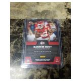 2018 Panini Player of the Day Football Kareem Hunt Kansas City Chiefs Card