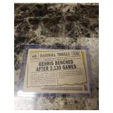 2010 Topps Heritage Lou Gehrig Baseball Card