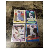 4 Pack Bo Jackson Kansas City Royals Baseball Cards