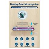 HQUA-TWS-12 Ultraviolet Water Purifier Filter for Whole House Water Purification,12GPM 120V, 3/4in Outlet, 1 Extra UV Lamp + 1 Extra Quartz Sleeve Retail $259.99 FACTORY SEALED